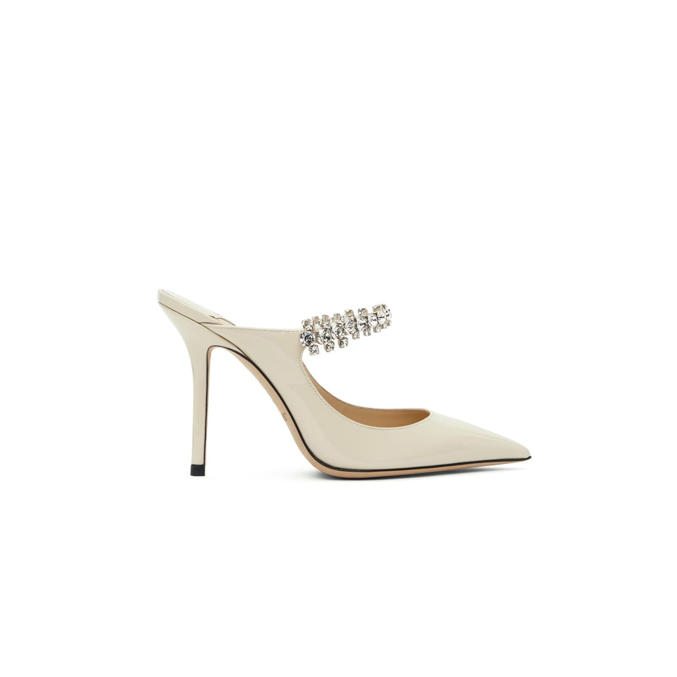 JIMMY CHOO WOMEN'S BLACK OFF-BING 100 HEELS BING100SAT